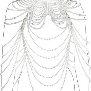 Elegant Pearl Body Chain